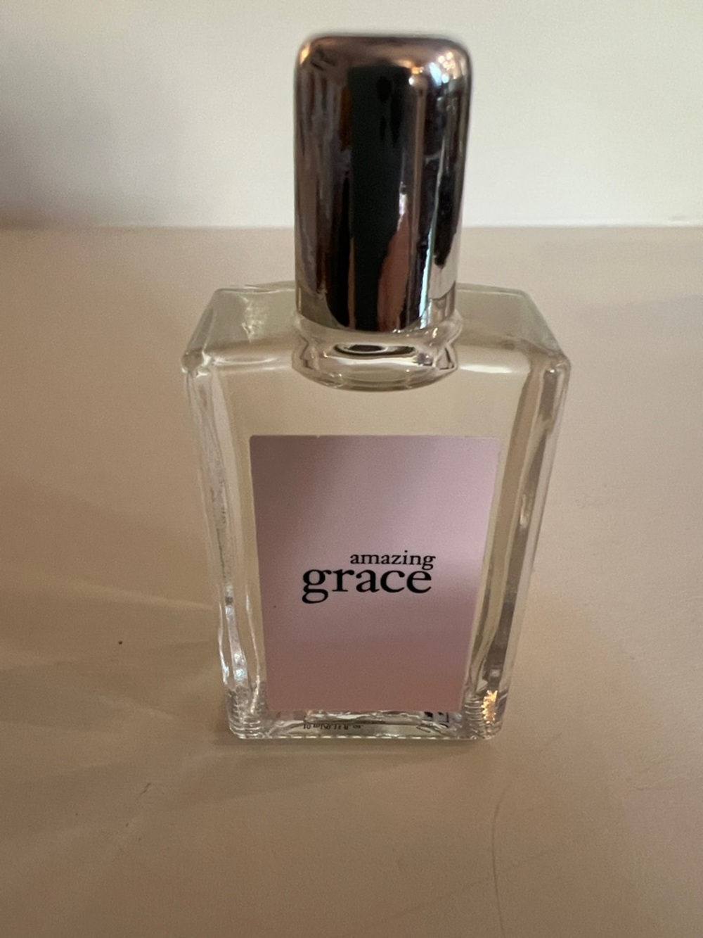 Philosophy Clear Glass Mini Perfume Bottle .33 fl oz.